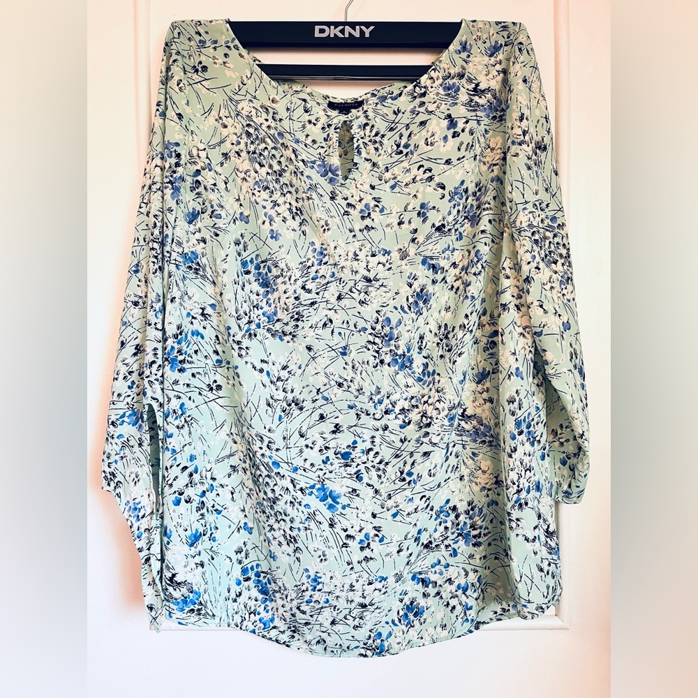 Talbots Floral Blouse Top NWOT